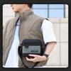 1Pc Lightweight Multi-function Mobile Phone Bag New Outdoor Commuting Portable Shoulder Bag Vertical Casual Simple Men's Messenger Bag