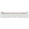 Bed Frame with Storage White 80 x 200 cm Engineered Wood
