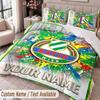 Rapid Wien FC Printed Bedding Set Custom Name Text 1 Duvet Cover 2 Pillowcases For Bedroom