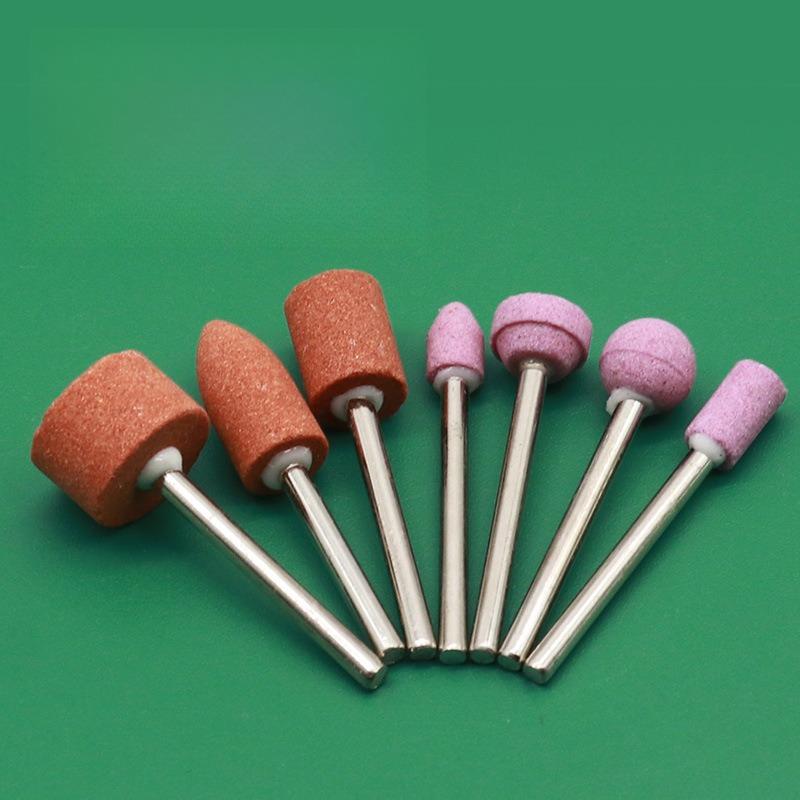 3 BUC, 4 BUC mini flint boy 3mm șlefuire și lustruire, disc de șlefuit cap de șlefuit corindon gravură Wenwan șlefuire și lustruire ceramică jad