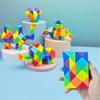 Magic Rule Snake Colored Puzzle Toy - Transformable Multi-color Magic Cube Educational Decompression Fidget Toys for Kids