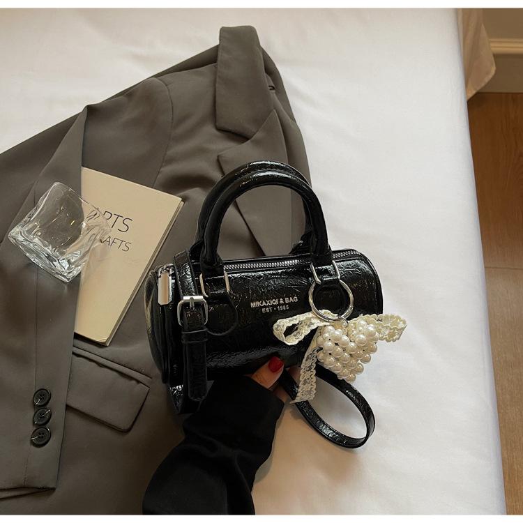 Popular Retro Small Bag Women's 2025 New Spring and Summer Versatile Messenger Bag Handbag Cylinder Bag