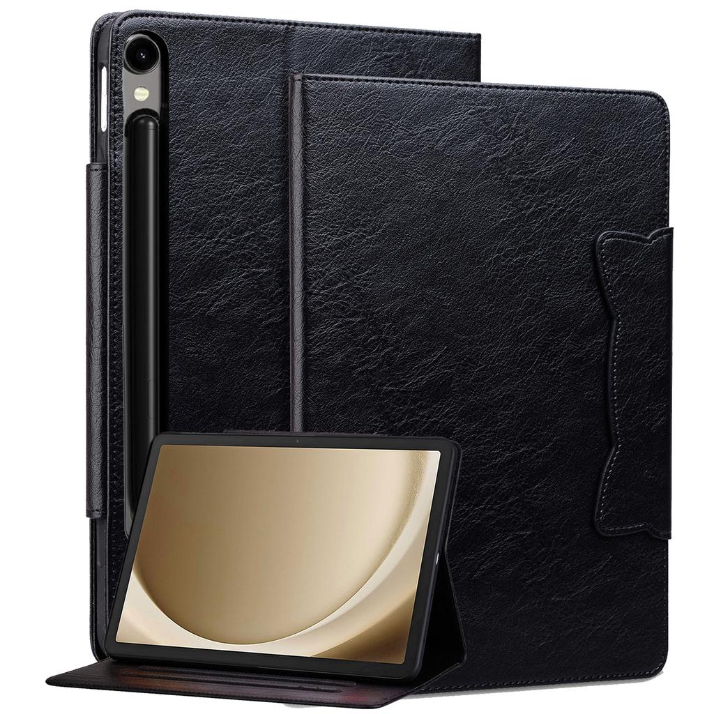 For Samsung Galaxy Tab S9/Tab S10 FE/S9 FE/Tab S8/Tab S7 Case Leather Tablet Cover with Card Pocket