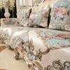 Thicken Sofa Cover Irregular Edge Jacquard Sofa Mat Non Slip European Four Seasons Sofas Mat Pillowcase Combination Sofa Cover
