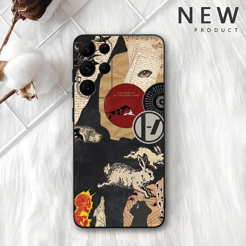 T-Twenty One Pilots Phone Case For Samsung S 25,24,23,22,30,21,10,9,Ultra,Plus,Lite,FE,4,5G Black Soft Case