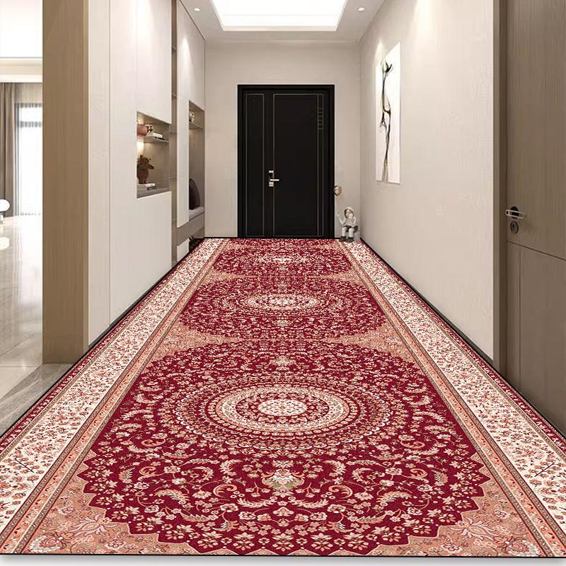 Böhmischer Langer Flur Teppich Luxus Persische Dekoration Flur Teppich Rutschfest Einfache Reinigung Fußmatte Treppenläufer Teppiche