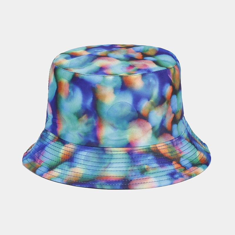 Summer Sun Hat, Men'S And Women'S Small Floral Pattern Double-Sided Fisherman Hat, Beach Travel Outdoor Fisherman Hat