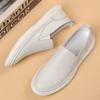 New Shoes for Men Genuine Leather Casual Shoes Flat Skateboard Shoes Comfortable Soft Cow Leather Slip-on Loafers