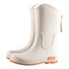 New Japanese and Korean Medium and High Rain Boots for Women, Wearing Velvet Warm, Non-slip and Waterproof Fashionable Women's Rain Shoes