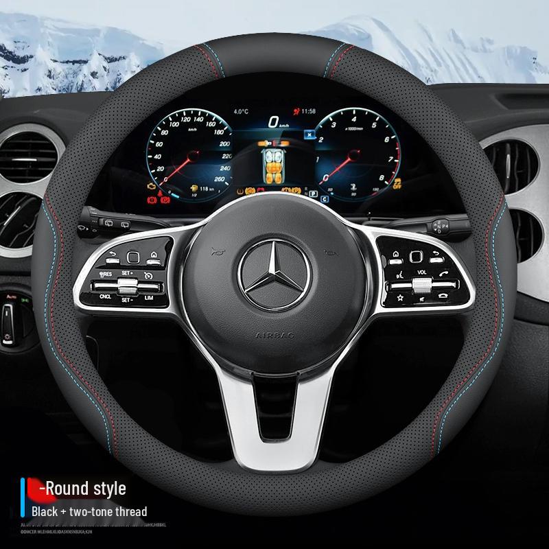 Mercedes-Benz Steering Wheel Covers for C-Class, E-Class, C200L, E300L, GLC260, GLB, GLA.