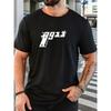 European Sizes Men's 1911 Pistol Print Summer Casual Crew Neck Short Sleeve T-Shirt