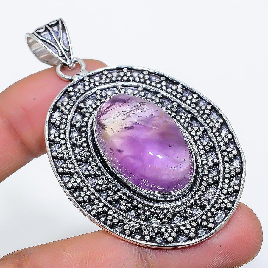 

Ametrine Gemstone Handmade 925 Sterling Silver Jewelry Pendant 2.48 SU-9930