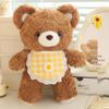 Adorable Zai Zai Bear Plush Toy - Cute Cartoon Teddy with Bib, Perfect Gift!