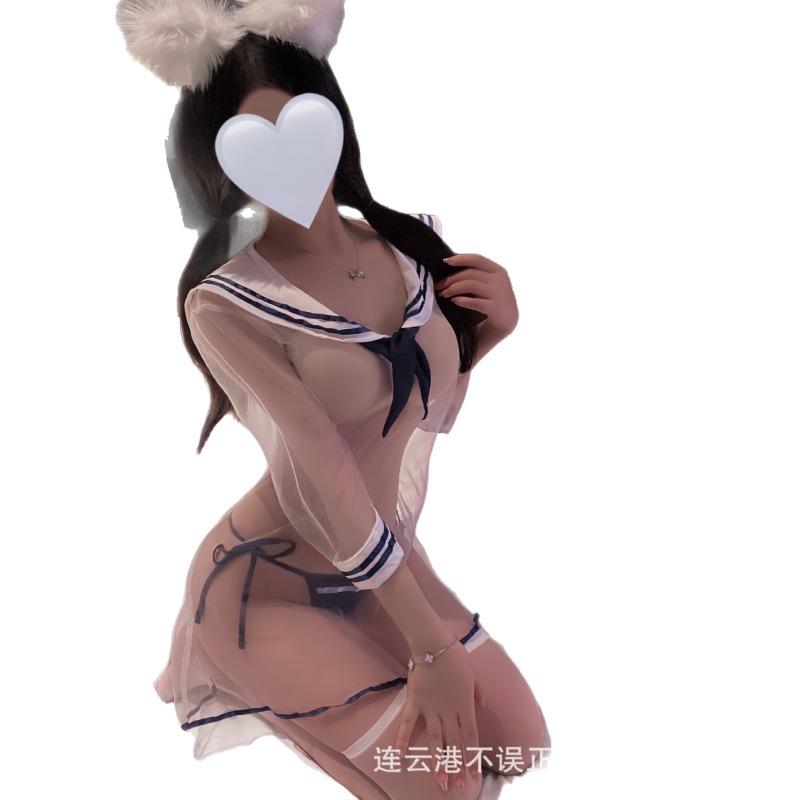 Pure Desire Campus Perspective Sailor Uniform Sexy Flirting Set No-Take Pajamas