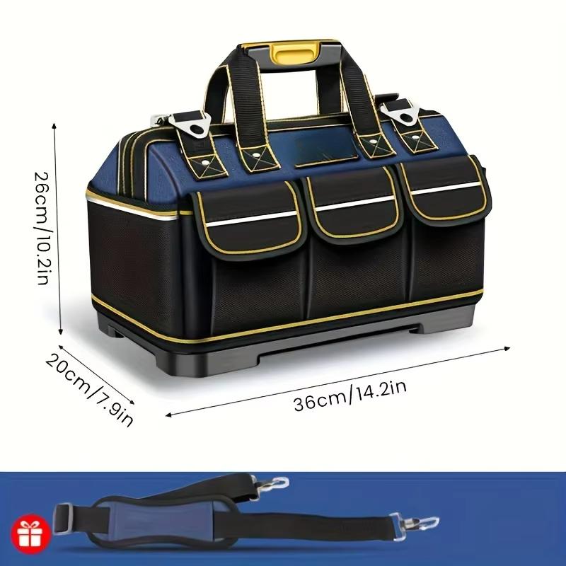Multifunctional Tool Bags 1680D Oxford Cloth Electrician Bags Waterproof and Wear-Resistant High Capacity Storage Bags