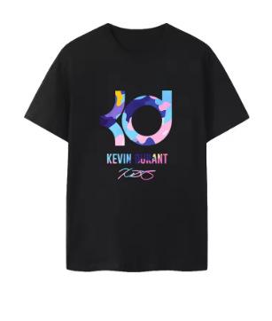 Fashion Women s T-Shirt Summer 2025 Men s Imitation Cotton Short Sleeve Sun Kevin Durant KD Basketball Logo Men s Fashion XXS