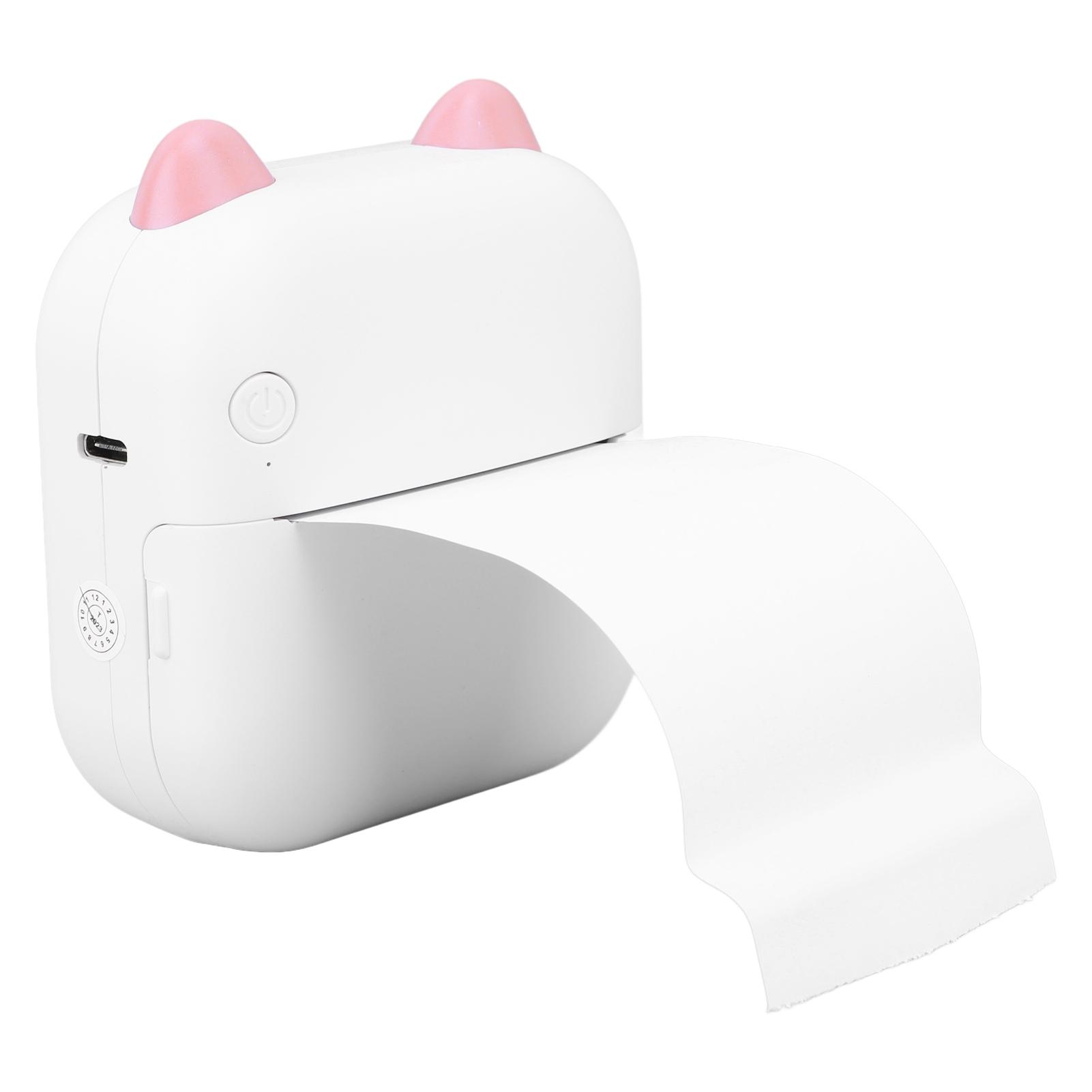 Printer Inkless Easy to Carry 800mAh Rechargeable Battery Low Noise   Mobile Thermal Printer