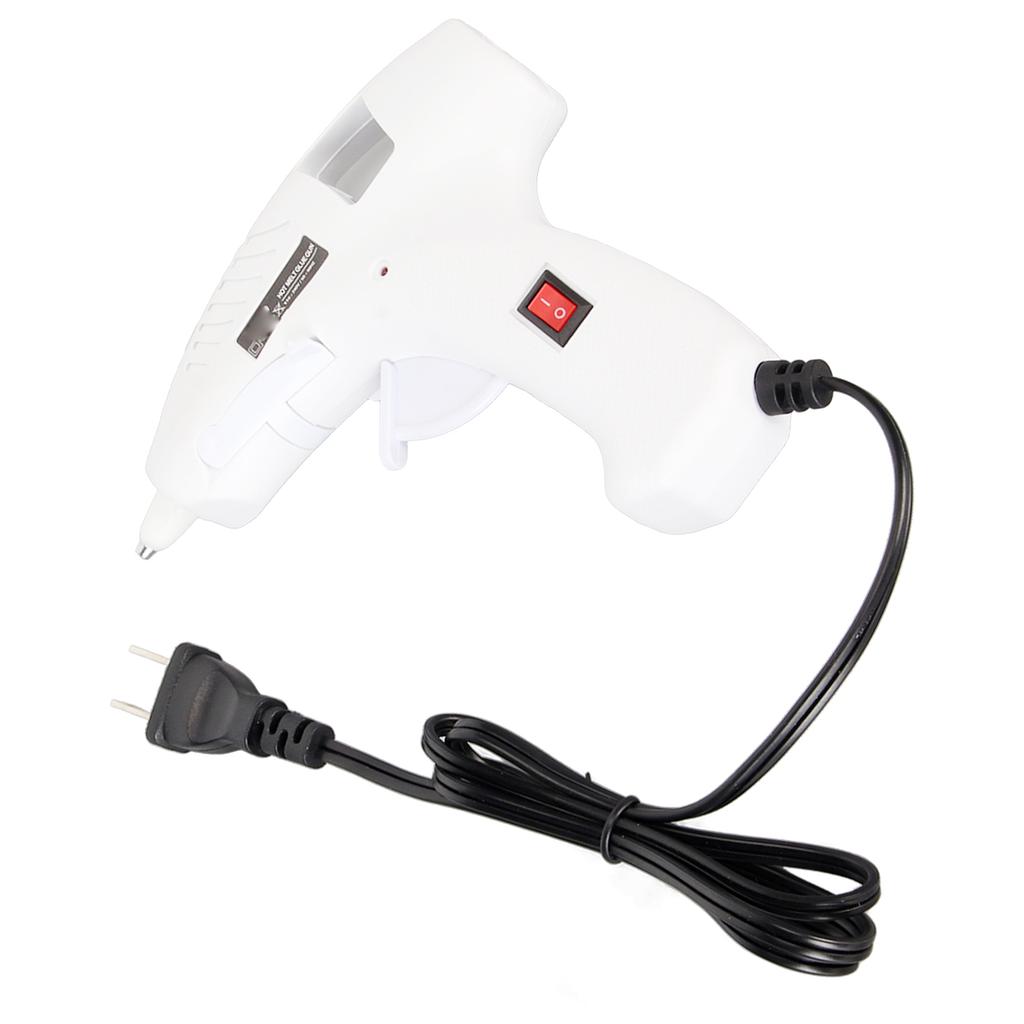 Hot Glue Melter 20W Fast Preheating Ergonomic Handle Foldable Stand Hot Glue Melting Tool for 7mm Sticks