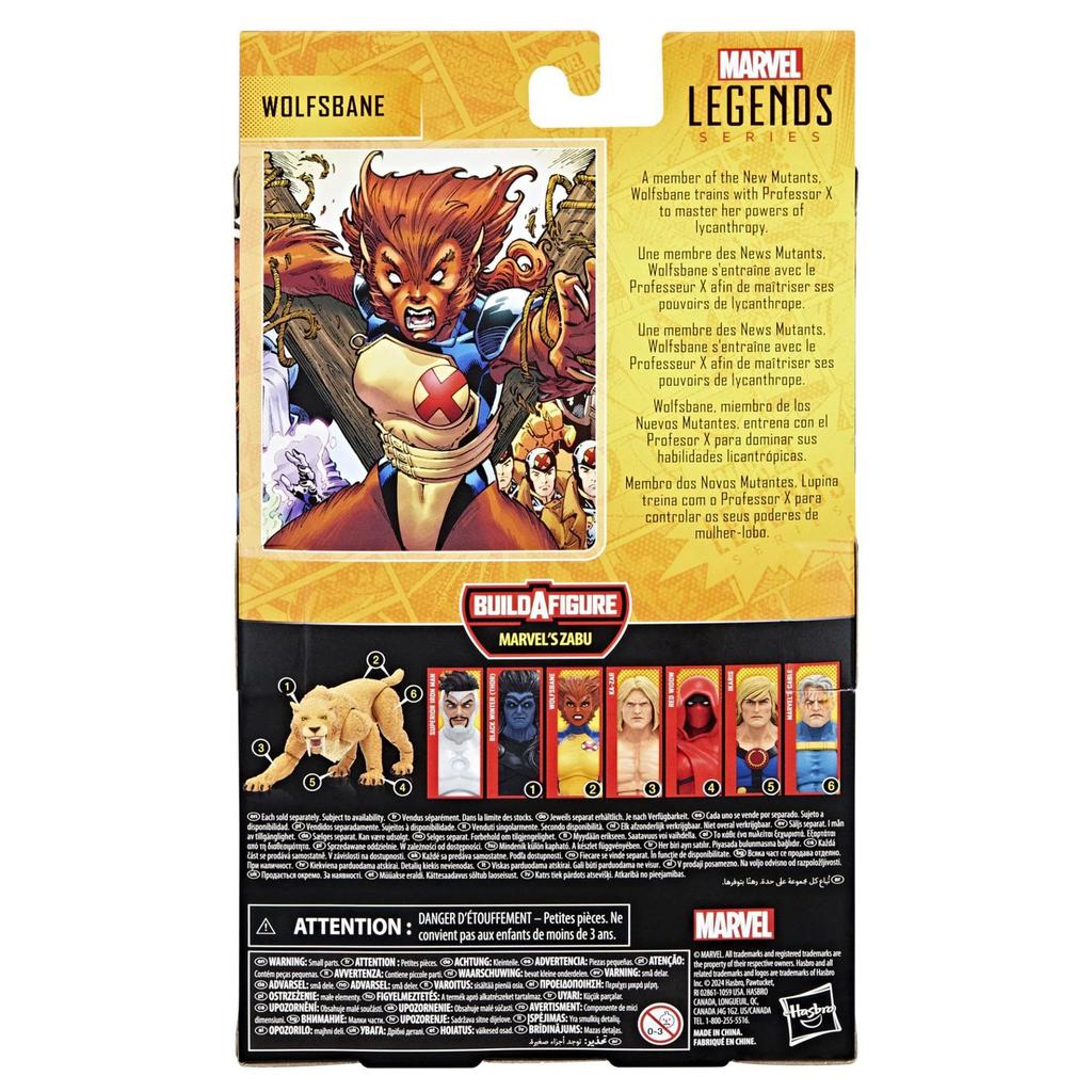 Hasbro Marvel Legends Series Wolfsbane Comics Collectible Action Figure with Authentic 6-inch (15cm) Build-A-Figure Parts, F9074,