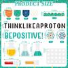 Janlaugh 51 Pcs Science Bulletin Board Decorations Set Think Like a Proton Classroom Decor Chemistry Lab Apparatus Paper Cutouts for Back to School