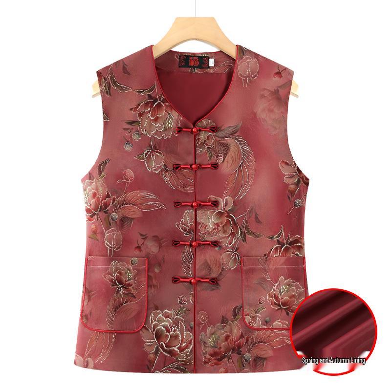 

Women s Spring & Autumn Fashionable Vest Set - Stylish & Comfortable Two-Piece 5XL [Recommended 145-160 kg]