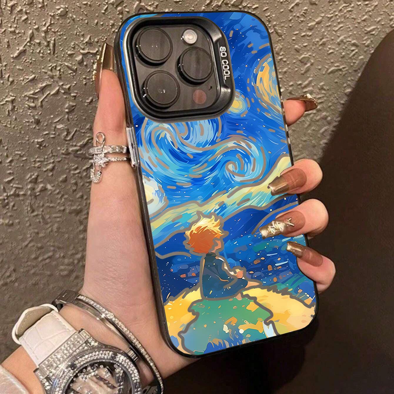 

Van Gogh Starry Night Inspired Little Prince Art Print Phone Case for iPhone 17 16 15 14 13 12 11 Series Pro Max Plus iphone 13