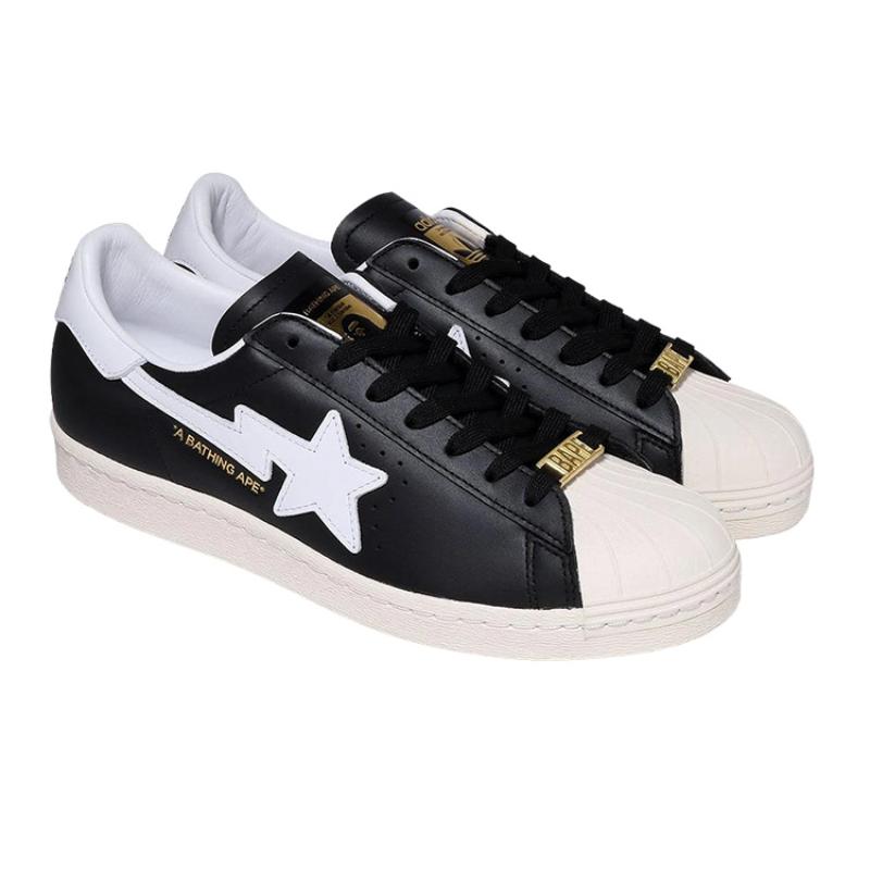 adidas Bape X Adidas Superstar 'Black' Sneaker IF2385