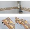 1PC 5M/196.85in PVC Self-Adhesive Baseboard Wall Sticker Floral Skirting Waistline Stickers Waterproof 3D Wall Border  Decor