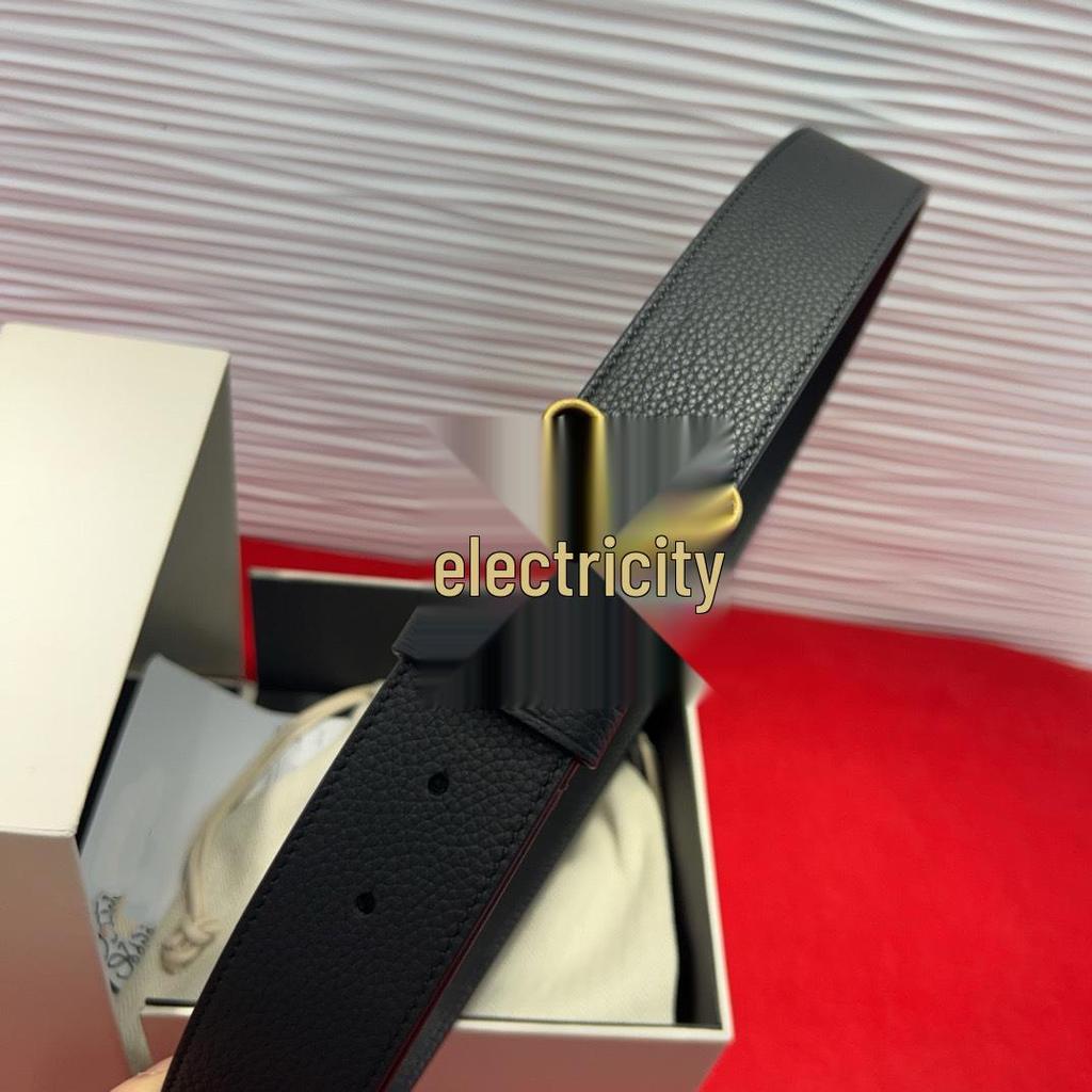 Luxury Cowhide Reversible 3.8cm Genuine Leather Belt for Versatile Business Casual Wear
