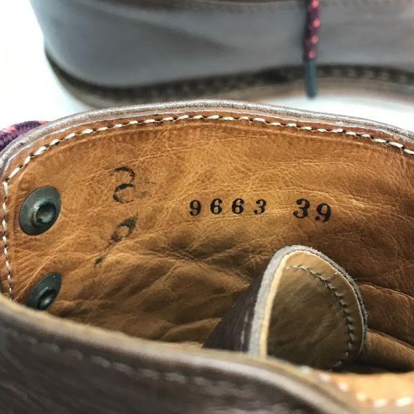 Trippen Celokožené šněrovací krátké polokozačky Velikost 39 24.0-25.0 Hnědá Vintage kůže(POUŽITÝ)