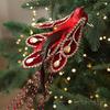 Realistic Glitter Christmas Brid Ornaments Glitter Simulate Simulation Bird Decor Feather With Clip Christmas Tree Decoration