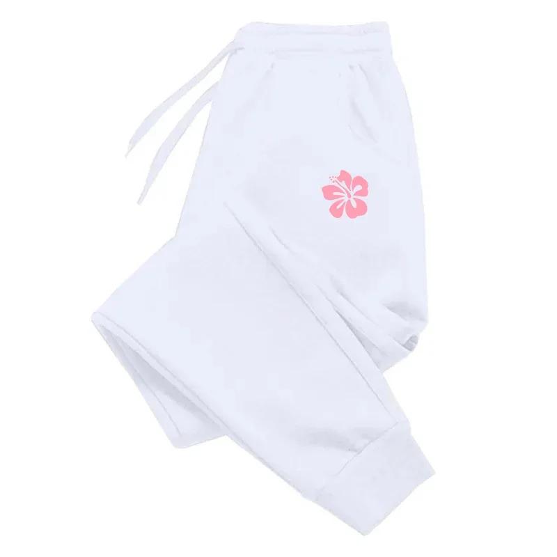 Flower Printed Women Sweatpants Daily Casual Trousers Sports Fitness Jogging Long Pants Outdoors Street Sportswear
