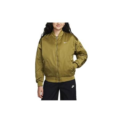 Sportswear Reversible Casual Zip Jacket Women Jackets Light-Olive-Green Grey DV7877-307