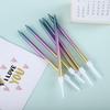 Huaming Hot Selling Cheap Price Smokeless Long Birthday Candles Spiral Custom Mixed Metallic Thin Gold Candle Happy Birthday
