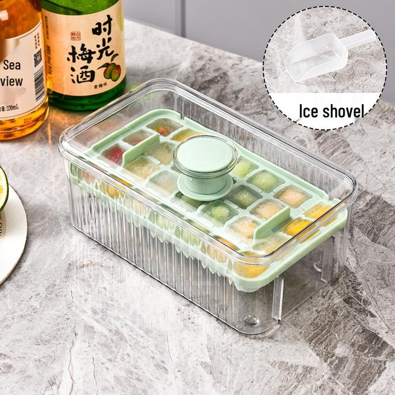 

Household Quick Release Ice Cube Tray & Storage Box