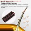 10/12/14Rows Anti Static Wood Boar Bristle Hair Round Brush Hair Dryer Styling Tool Teasing Brush For Hair Curly Comb Hair Brush