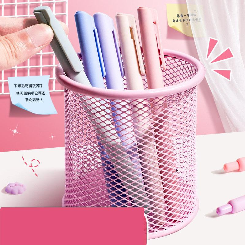 Metall Stifthalter 1 Stück Büro Schreibtisch Student Stiftbehälter Aufbewahrungsbox große Kapazität super groß Eisengitter einfach Stifthalter für Kinder