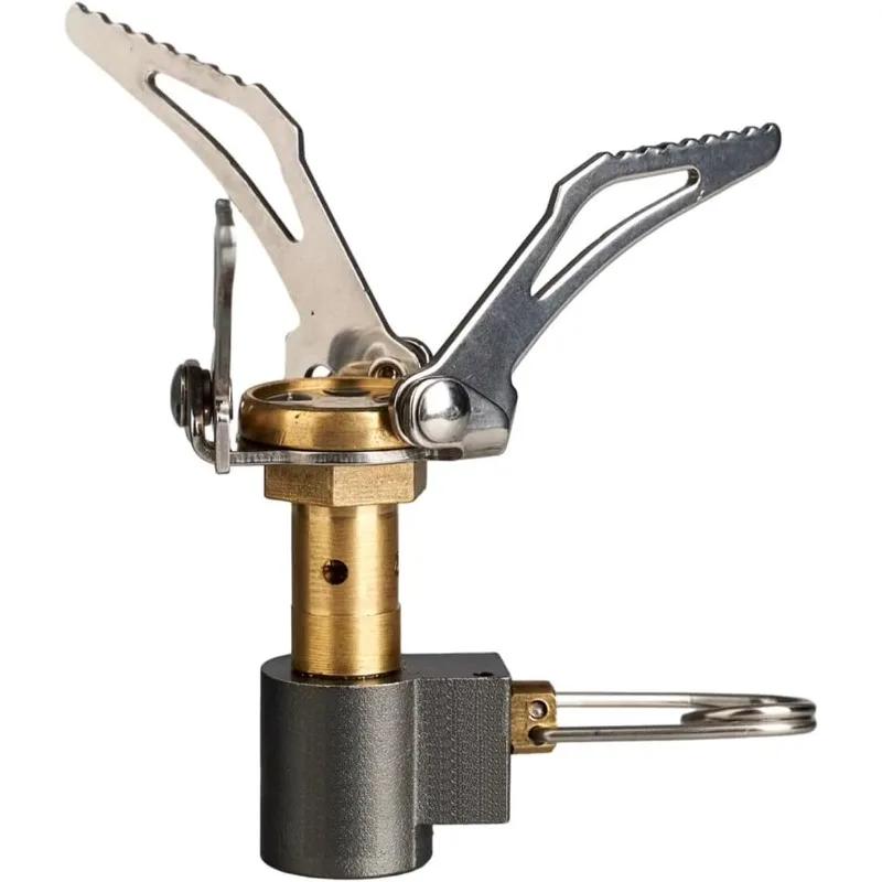 Mini Titanium Gas Stove Ultralight Portable One Piece Folding Outdoor Camping Burner Pocket Sized For Picnic Travel Cooking