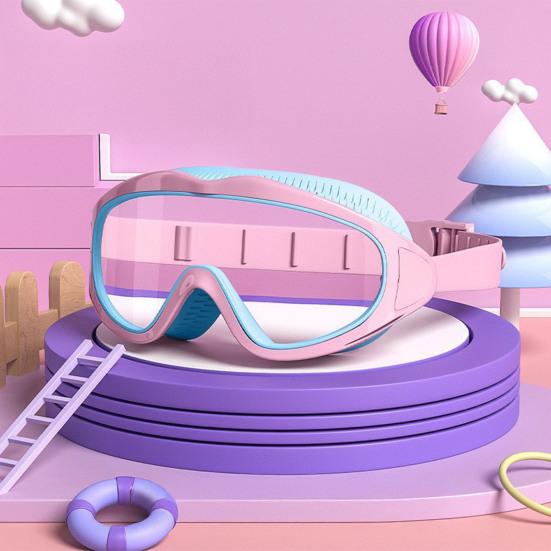 Children Swim Goggles Waterproof No Leakage Anti-Fog UV Protection Clear Lens Boys Girls Wide View Goggles Diving Snorkeling Equipment