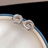 Light Luxury Irregular Earrings Temperament Ladies Ear Studs Geometric Circle Earrings  Women