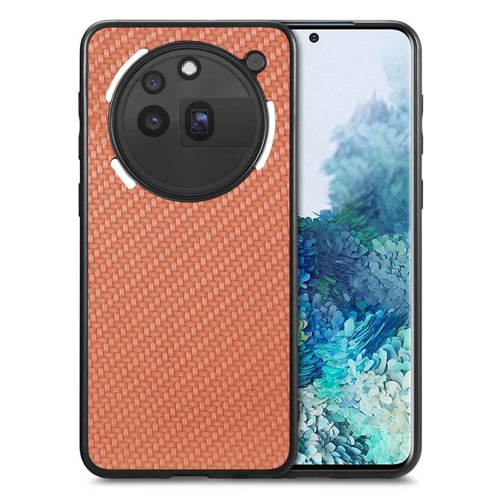 For Nothing Phone (3a) Pro Case Carbon Fiber Texture PU+PC+TPU Phone Back Cover