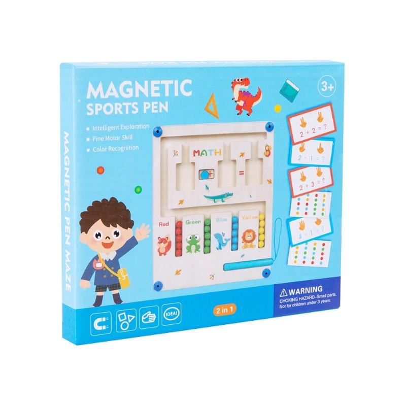 Children's Magnetic Maze Color Matching Montessori Toys Concentration Training Early Education Logic Thinking for 3+ Children