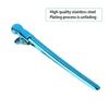 12PCS Purple Blue Hairdressing Styling Clamps Stainless Steel Hair Styling Clips  For Hairstyling