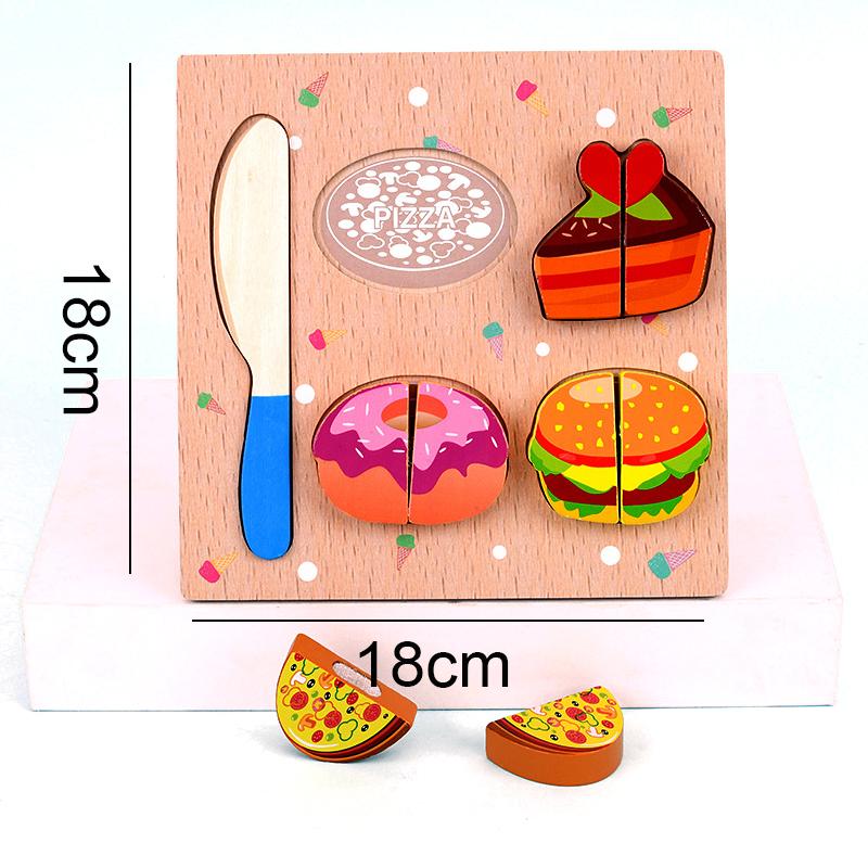 

Весела іграшка для різання, розвиваюча дерев яна гра на запам ятовування фруктів та їжі для дітей, іграшки Монтессорі для раннього розвитку, іграшки для інтелекту TMZ