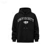 Mens Hooded Sweatshirt 2026 Loose Fit Print Casual Pullover Top