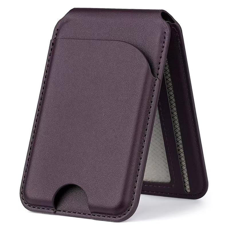 Pivot-Fold Magnetic Card Holder With Magsafe Strong Magnetic Phone Mount With Adjustable Stand