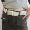 Personalized Belt Female Punk Girl Star Rivet Wide Belt Double Breasted Waist Seal Spice Girl Belt N