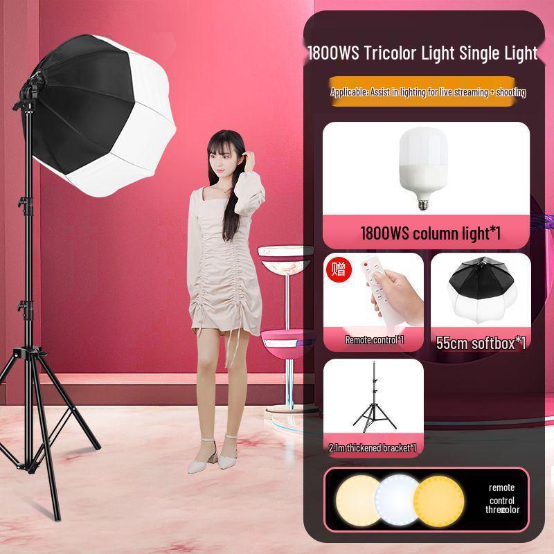 2200WS Super Bright Spherical Fill Light for Live Beauty, Photography, and Indoor Clothing Shoots
