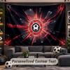 Wall Hanging Tapestry Custom NameSheffield United FC Pattern Personalized Printed Fabric Wall Decor