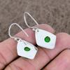 Copper Green Turquoise Gemstone 925 Sterling Silver Jewelry Earring 1.50" KKG-660
